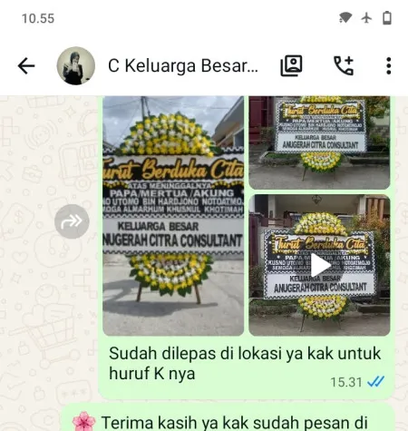 Pengiriman Papan Bunga Duka Selapajang Jaya